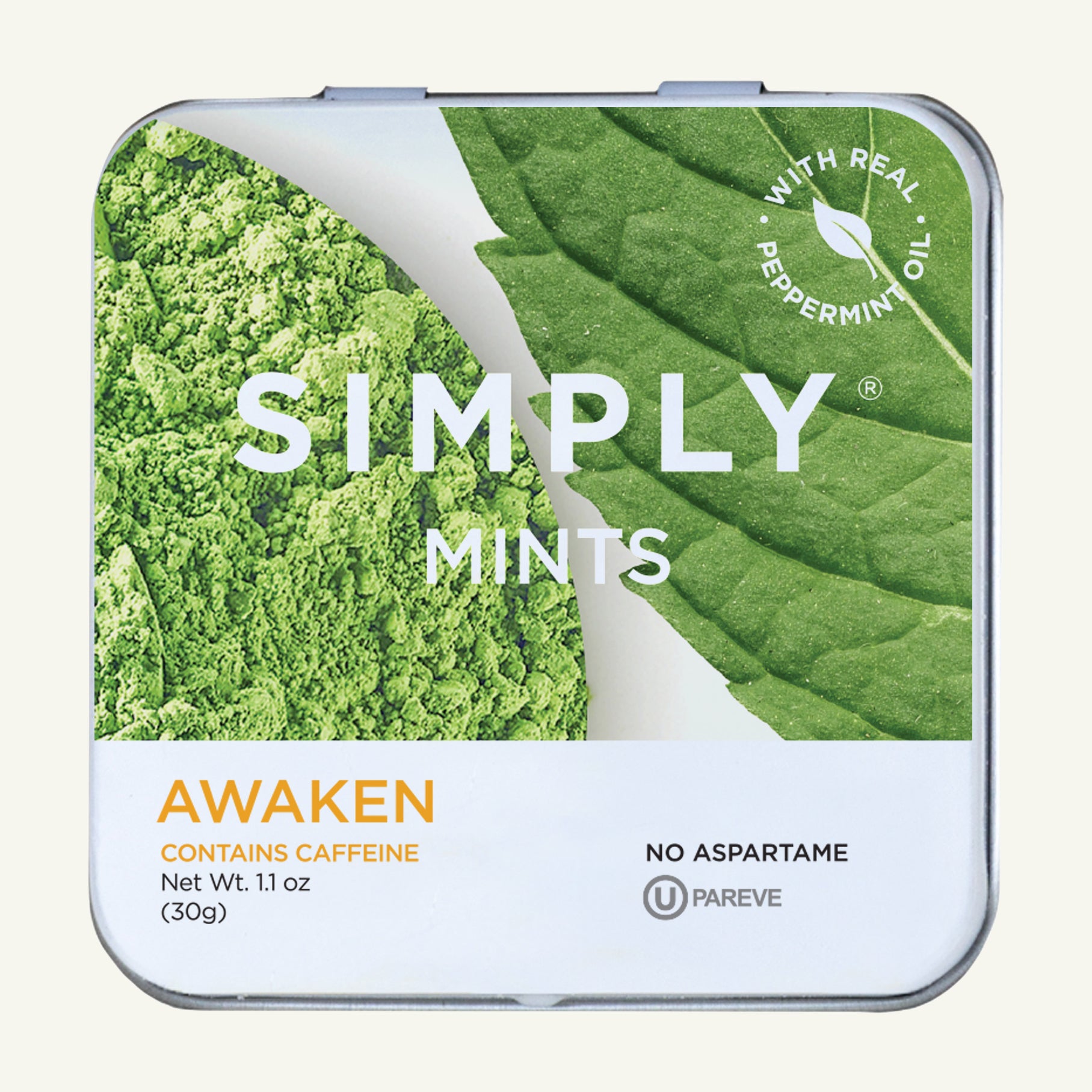 【mintです】 SIMPLY MINTS- AWAKEN (CAFFEINE) - Simply Gum