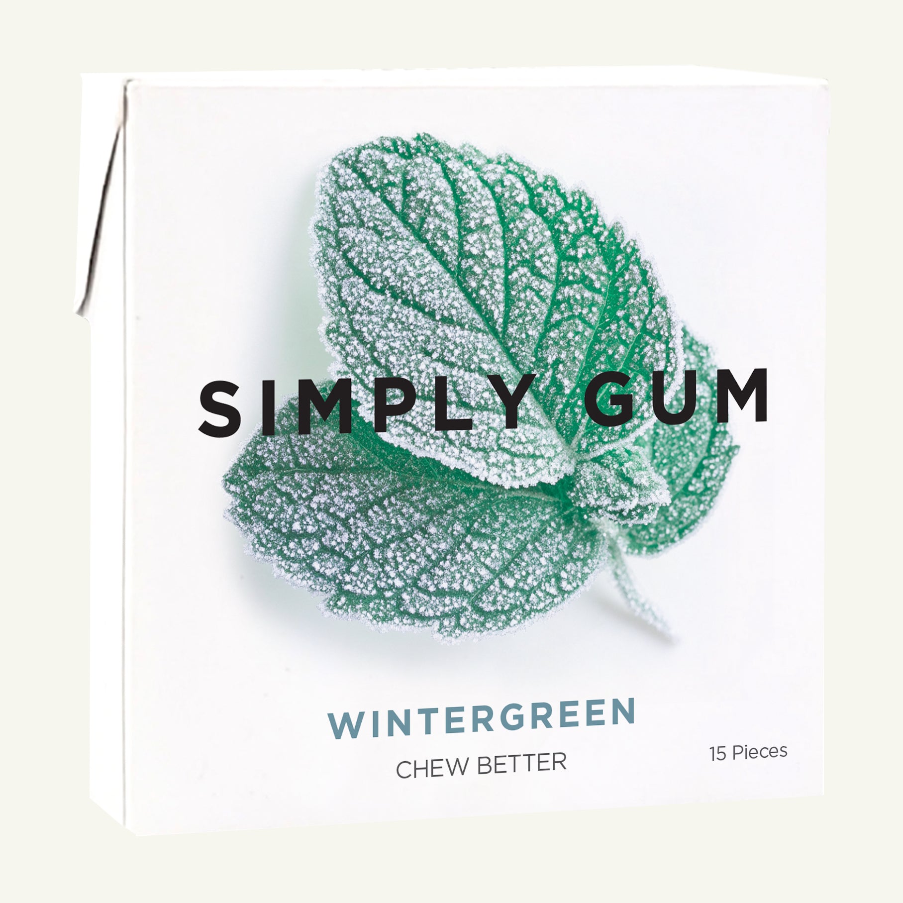 Wintergreen Gum | Natural & Synthetic Plastic Free Gum by Simply