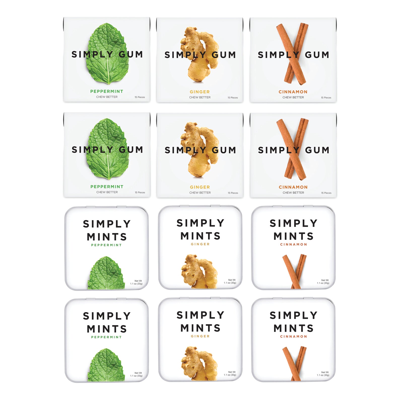 BUNDLE GUM & MINTS Simply Gum