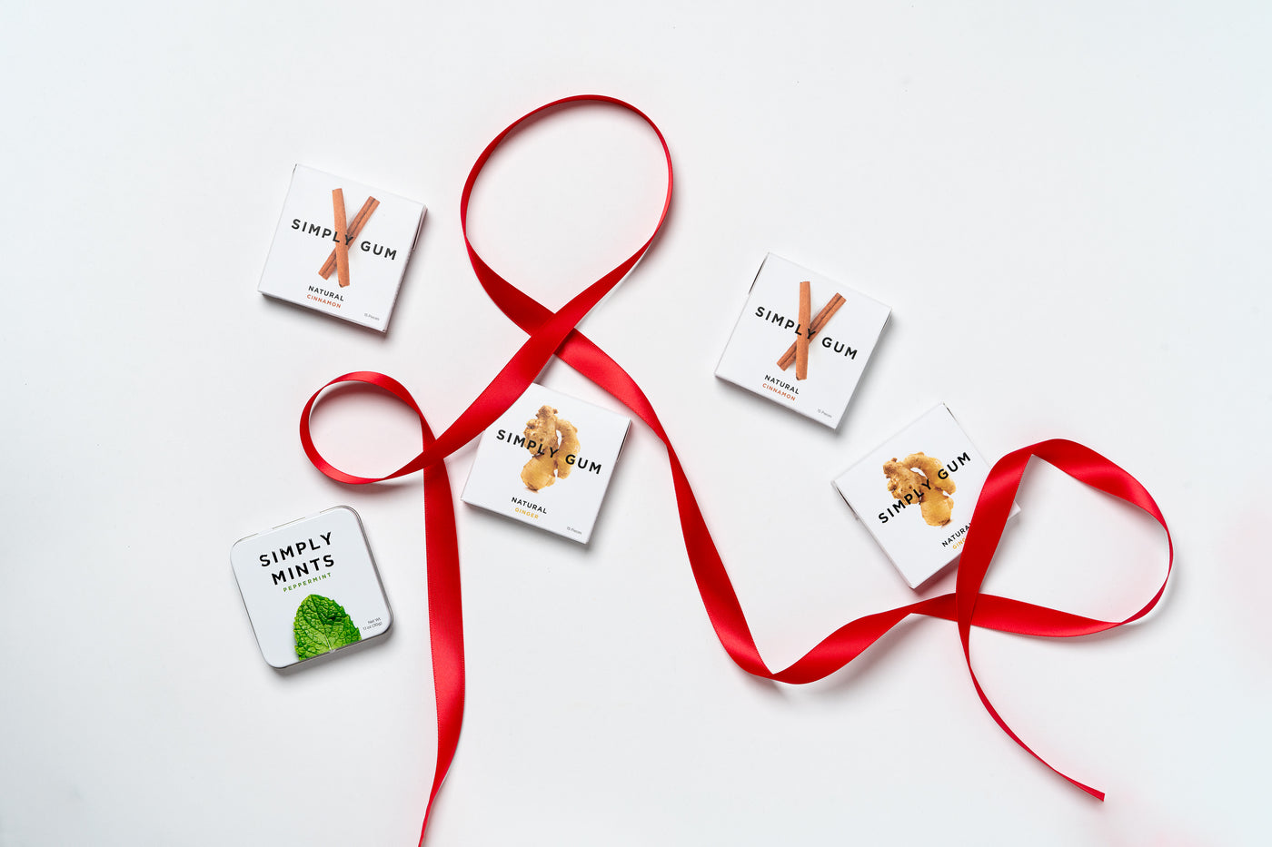 Simply Gum and Mints with Red Ribbon