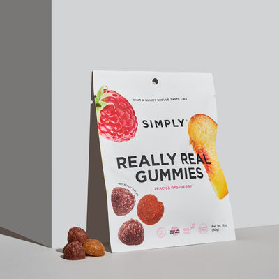 REALLY REAL GUMMIES- PEACH & RASPBERRY