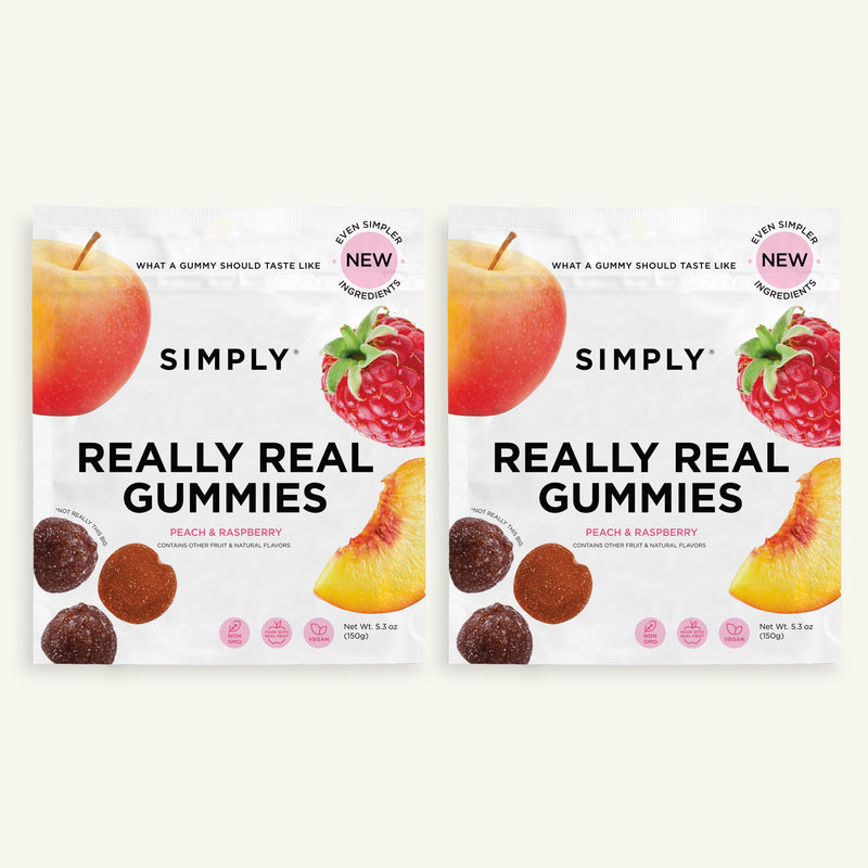 REALLY REAL GUMMIES- PEACH & RASPBERRY