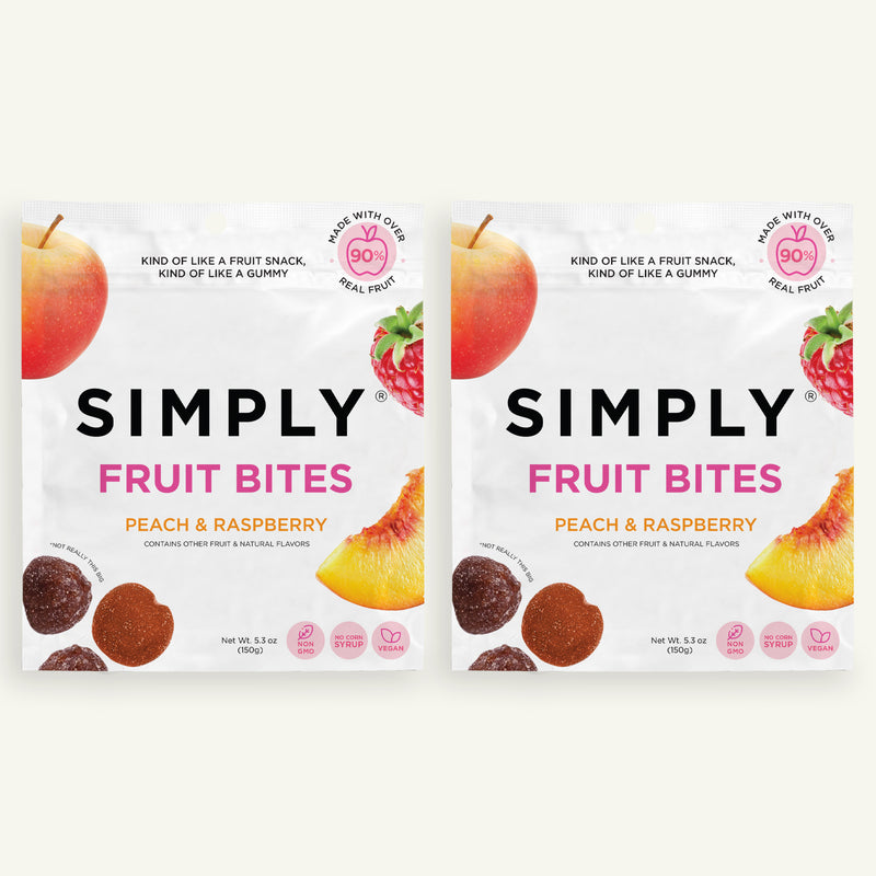 FRUIT BITES- PEACH & RASPBERRY