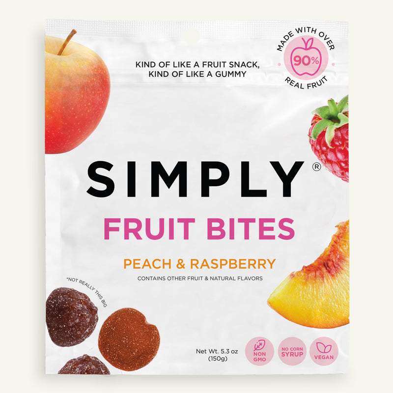 FRUIT BITES- PEACH & RASPBERRY