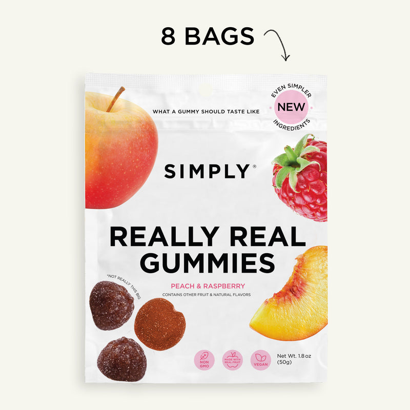 REALLY REAL GUMMIES- PEACH & RASPBERRY