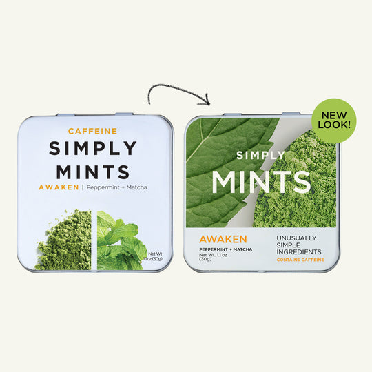 SIMPLY MINTS- AWAKEN (CAFFEINE) - Simply Gum