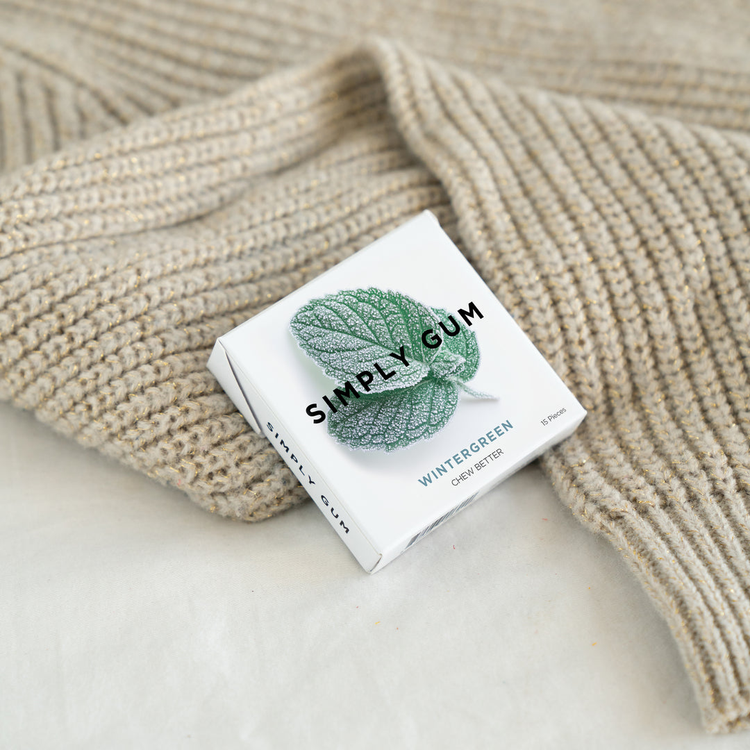 Wintergreen Gum | Natural & Synthetic Plastic Free Gum by Simply