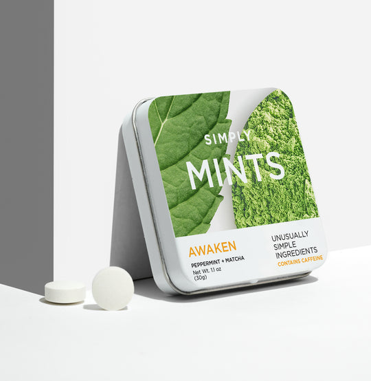 SIMPLY MINTS- AWAKEN (CAFFEINE) - Simply Gum