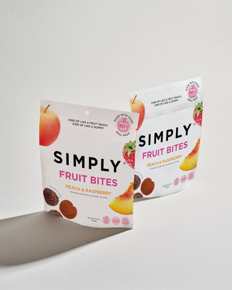 FRUIT BITES- PEACH & RASPBERRY