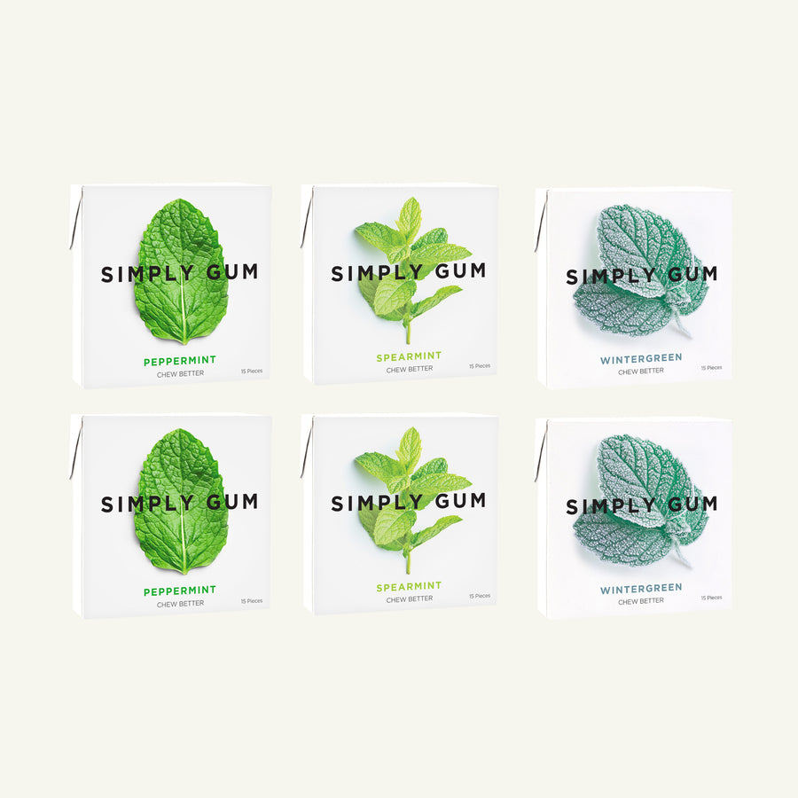 ASSORTED GUM- MINT LOVERS – Simply Gum
