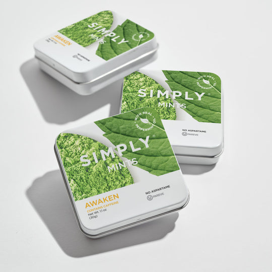 SIMPLY MINTS- AWAKEN (CAFFEINE) - Simply Gum
