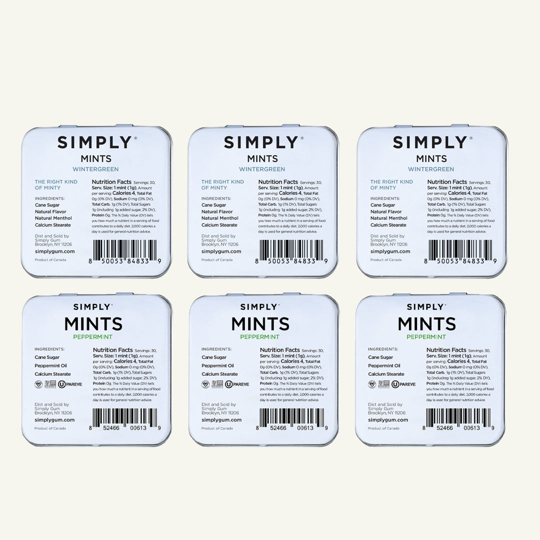 Simple Mints SIMPLY MINTS- MINT LOVERS ASSORTMENT - Simply Gum