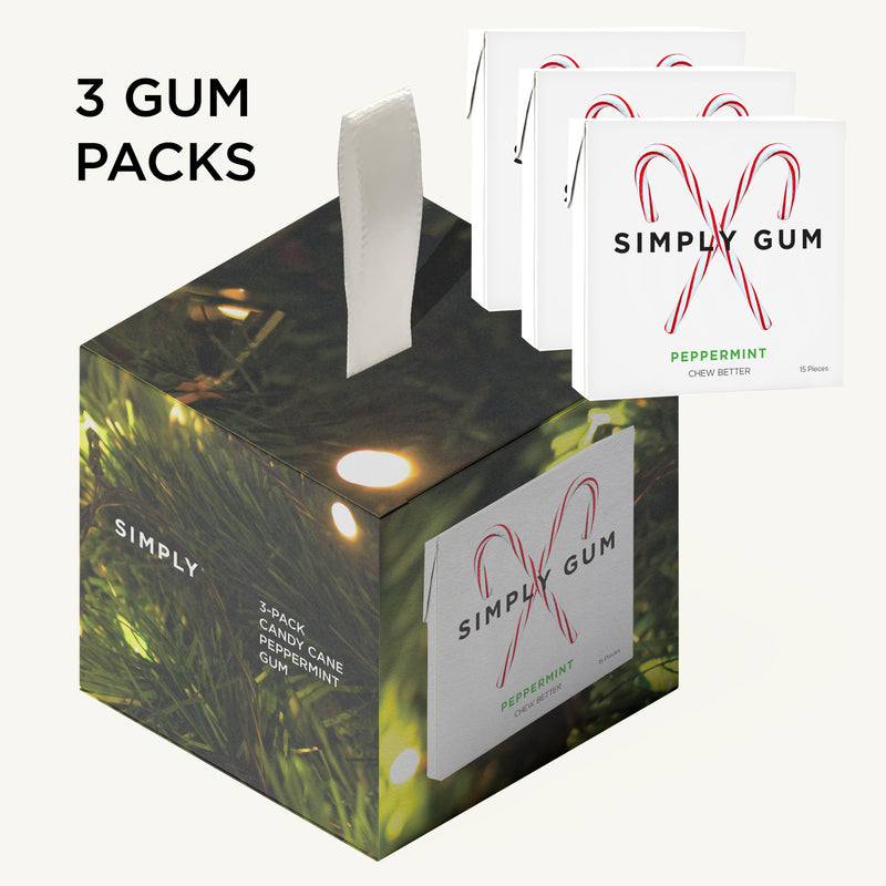 ORNAMENT GIFT BOX: CANDY CANE GUM