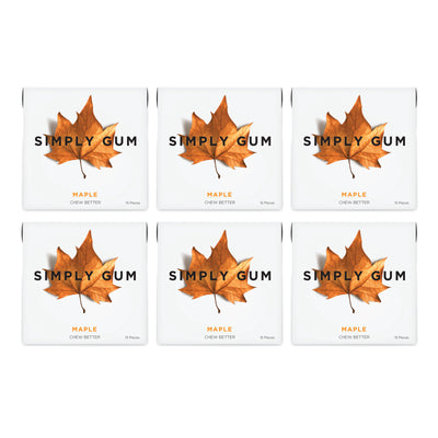 6 Packs of Maple Gum