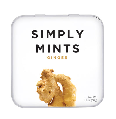 Front of Simply Mints Ginger