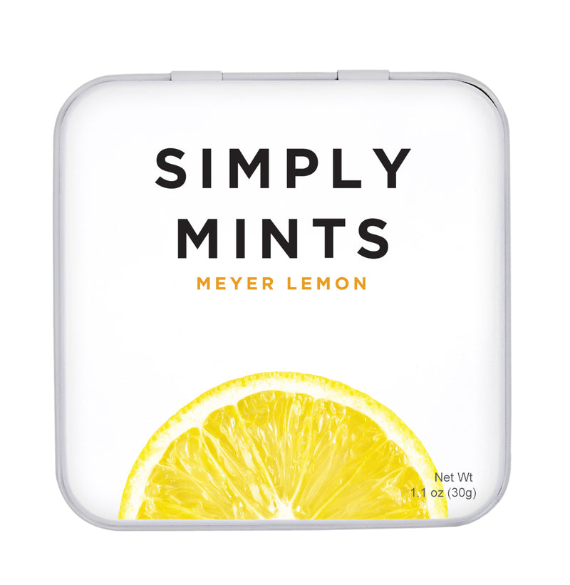 Front of Simply Mints Meyer Lemon