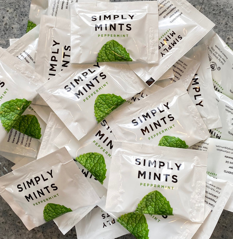 Pile of Simple Mint Pouches